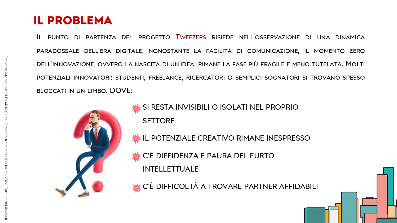 Il Problema - startup Tweezers di Daniela Catesi