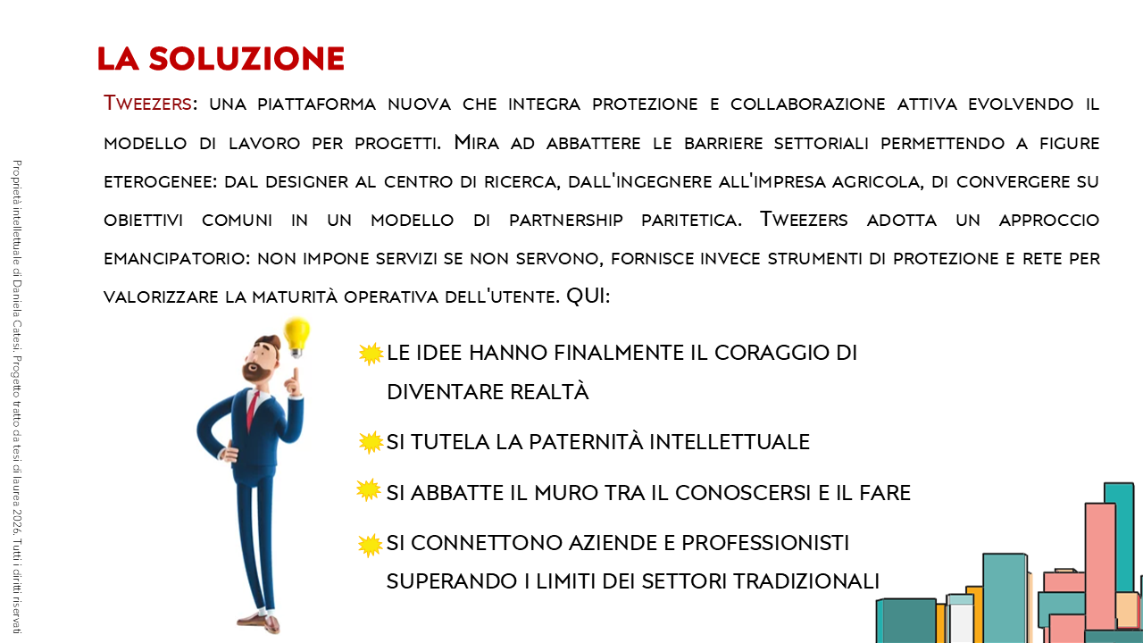 La Soluzione - startup Tweezers di Daniela Catesi